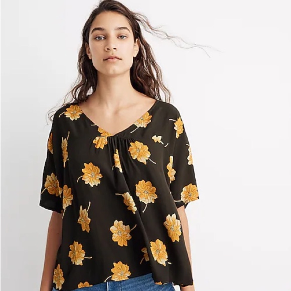 Madewell rhyme top in fall flowers